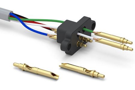 Solder-cap Pogo Pin Connector for soldering