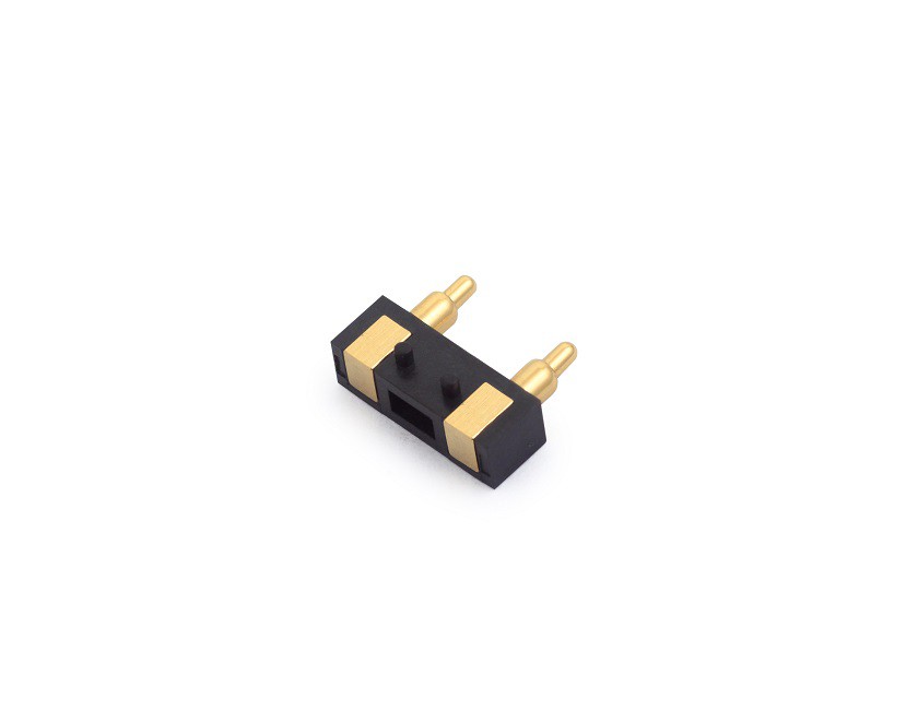 Side Pogo pin plated gold 3u''